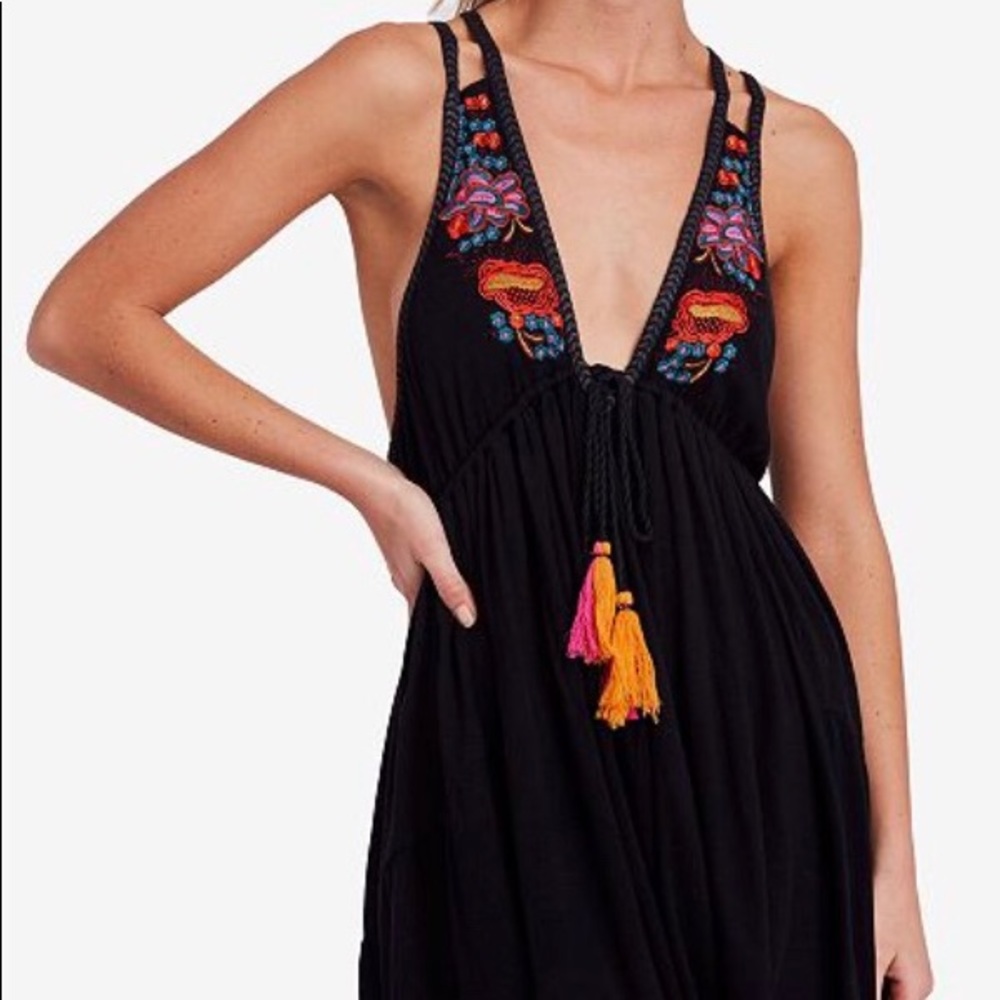 Free People Lovers Cove Embroidered Dress